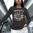 I Survived 100 Days Of School Teacher Kids Cat Lover Women Long Sleeve T-Shirt, gift for family, gift for coworker I Survived 100 Days Of School Teacher Kids Cat Lover Women Long Sleeve T-Shirt, gift for family, gift for coworker