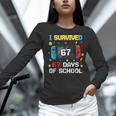I Survived 67 Days Of School 67 Teacher Squad Matching Women Long Sleeve T-Shirt, gift for family, gift for coworker