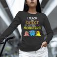I Teach Cutest Little Monsters Halloween Teacher Men Women Women Long Sleeve T-Shirt, gift for family, gift for coworker