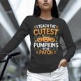 I Teach The Cutest Pumpkins In The Patch Halloween Teacher Women Long Sleeve T-Shirt, gift for family, gift for coworker