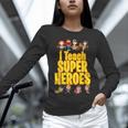 I Teach Super Heroes Comic Book Hero Teacher School Women Long Sleeve T-Shirt, Super Teacher Shirts, gift for family, gift for coworker I Teach Super Heroes Comic Book Hero Teacher School Women Long Sleeve T-Shirt, Super Teacher Shirts, gift for family, gift for coworker