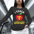 I Teach What's Your Superpower Superhero Teacher Women Long Sleeve T-Shirt, gift for family, gift for coworker I Teach What's Your Superpower Superhero Teacher Women Long Sleeve T-Shirt, gift for family, gift for coworker