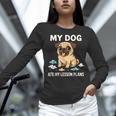 Teacher My Dog Ate My Lesson Plans School Staff Women Long Sleeve T-Shirt, gift for family, gift for coworker