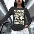 Teachers Love Brains Halloween Costume Boo Trick Teach Women Long Sleeve T-Shirt, gift for family, gift for coworker Teachers Love Brains Halloween Costume Boo Trick Teach Women Long Sleeve T-Shirt, gift for family, gift for coworker