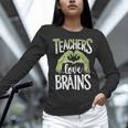 Teachers Love Zombie Teacher Halloween Fun Women Long Sleeve T-Shirt, gift for family, gift for coworker