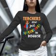 Teachers Are Superheroes Graduation School Teachers Women Long Sleeve T-Shirt, gift for family, gift for coworker