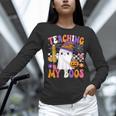 Teaching My Boos Ghost Teacher Cute Pencil Halloween Teacher Women Long Sleeve T-Shirt, gift for family, gift for coworker Teaching My Boos Ghost Teacher Cute Pencil Halloween Teacher Women Long Sleeve T-Shirt, gift for family, gift for coworker