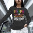 Teaching My Favorite Superheros Men Women SPED Teacher Women Long Sleeve T-Shirt, gift for family, gift for coworker Teaching My Favorite Superheros Men Women SPED Teacher Women Long Sleeve T-Shirt, gift for family, gift for coworker