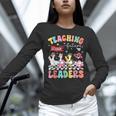 Teaching Future Leaders Groovy Teacher Back To School Women Long Sleeve T-Shirt, Future Teacher Shirts, Groovy Teacher Shirts, gift for family, gift for coworker