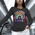 Tiny Human Tamer Watercolor Rainbow Daycare Teacher Women Long Sleeve T-Shirt, gift for family, gift for coworker Tiny Human Tamer Watercolor Rainbow Daycare Teacher Women Long Sleeve T-Shirt, gift for family, gift for coworker