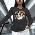 Trick Or Teach Groovy Retro Ghost Halloween Teacher Kids Women Long Sleeve T-Shirt, Groovy Teacher Shirts, gift for family, gift for coworker Trick Or Teach Groovy Retro Ghost Halloween Teacher Kids Women Long Sleeve T-Shirt, Groovy Teacher Shirts, gift for family, gift for coworker
