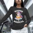 Unicorn Teacher Reading Is Magical Book Women Long Sleeve T-Shirt, gift for family, gift for coworker Unicorn Teacher Reading Is Magical Book Women Long Sleeve T-Shirt, gift for family, gift for coworker