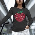 Valentines Day Teacher Hearts Apple Love Teach Women Men Women Long Sleeve T-Shirt, gift for family, gift for coworker
