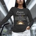 Vintage Human Sunshine Definition Teachers Mom Boss Women Women Long Sleeve T-Shirt, gift for family, gift for coworker