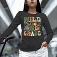 Wild About 2nd Grade Teacher Student First Day Of School Women Long Sleeve T-Shirt, First Grade Teacher Shirts, 2nd Grade Teacher Shirts, gift for family, gift for coworker