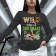Wild About 3rd Grade Teacher Student Third Grade Zoo Safari Women Long Sleeve T-Shirt, gift for family, gift for coworker