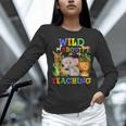 Wild About Teaching Safari Jungle School Teacher Women Long Sleeve T-Shirt, gift for family, gift for coworker Wild About Teaching Safari Jungle School Teacher Women Long Sleeve T-Shirt, gift for family, gift for coworker