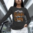 Will Trade Students For Candy Halloween Costume Teacher Women Long Sleeve T-Shirt, gift for family, gift for coworker Will Trade Students For Candy Halloween Costume Teacher Women Long Sleeve T-Shirt, gift for family, gift for coworker