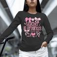 Women Teacher In Progress Coquette Pink Bow Future Teacher Women Long Sleeve T-Shirt, Future Teacher Shirts, gift for family, gift for coworker