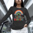 The Wonder Of Teaching Is Watching Caterpillars Teacher Women Long Sleeve T-Shirt, gift for family, gift for coworker