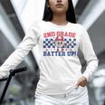 2nd Grade Batter Up Back To School Baseball Teacher Kids Women Long Sleeve T-Shirt, 2nd Grade Teacher Shirts, gift for family, gift for coworker