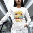 67 Meme Six Seven Bruh Retro Dabbing Teacher School Women Long Sleeve T-Shirt, gift for family, gift for coworker