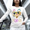 Abstract Cat Art Picatsso Shirt For Art Teachers Women Long Sleeve T-Shirt, gift for family, gift for coworker Abstract Cat Art Picatsso Shirt For Art Teachers Women Long Sleeve T-Shirt, gift for family, gift for coworker