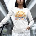 Back To School Hello Preschool For Kids Teacher Women Women Long Sleeve T-Shirt, gift for family, gift for coworker Back To School Hello Preschool For Kids Teacher Women Women Long Sleeve T-Shirt, gift for family, gift for coworker