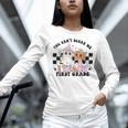 You Cant Scare Me I Teach First Grade Teacher Halloween Women Long Sleeve T-Shirt, First Grade Teacher Shirts, gift for family, gift for coworker