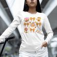 Coquette Bow Teacher Thanksgiving Fall Autumn Girls Women Women Long Sleeve T-Shirt, gift for family, gift for coworker Coquette Bow Teacher Thanksgiving Fall Autumn Girls Women Women Long Sleeve T-Shirt, gift for family, gift for coworker