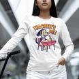 Cute Elementary School Student Dog Teacher's Pet Women Long Sleeve T-Shirt, gift for family, gift for coworker