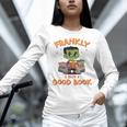 Cute Halloween Teacher Librarian Frankenstein Reading Books Women Long Sleeve T-Shirt, gift for family, gift for coworker