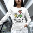 Electricity Explained Physics Nerd I Teacher School Women Long Sleeve T-Shirt, gift for family, gift for coworker