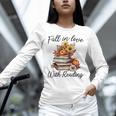 Fall In Love With Reading Book Autumn Teachers Pumpkins Women Long Sleeve T-Shirt, gift for family, gift for coworker Fall In Love With Reading Book Autumn Teachers Pumpkins Women Long Sleeve T-Shirt, gift for family, gift for coworker
