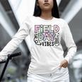 Field Day Vibes For Teacher Kids Happy Field Day 2025 Women Long Sleeve T-Shirt, gift for family, gift for coworker Field Day Vibes For Teacher Kids Happy Field Day 2025 Women Long Sleeve T-Shirt, gift for family, gift for coworker