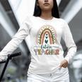Future Teacher Boho Rainbow Leopard New Grad Student Women Long Sleeve T-Shirt, Future Teacher Shirts, gift for family, gift for coworker Future Teacher Boho Rainbow Leopard New Grad Student Women Long Sleeve T-Shirt, Future Teacher Shirts, gift for family, gift for coworker