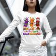 Happy Hallothanksmas Halloween Thanksgiving Pencils Teachers Women Long Sleeve T-Shirt, gift for family, gift for coworker