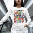 I'm Not Short I'm A Preschool Teacher Size Quote Women Women Long Sleeve T-Shirt, gift for family, gift for coworker