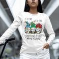 It's Fine We'Re Fine Gnome Pre-K Teacher Christmas Light For Men Women Women Long Sleeve T-Shirt, gift for family, gift for coworker It's Fine We'Re Fine Gnome Pre-K Teacher Christmas Light For Men Women Women Long Sleeve T-Shirt, gift for family, gift for coworker