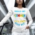 Parallel Lines Math Pun – Teacher Humor Women Long Sleeve T-Shirt, gift for family, gift for coworker