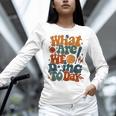 Retro PE Teacher What Are We Doing Today School Coach Women Women Long Sleeve T-Shirt, Pe Teacher Shirts, gift for family, gift for coworker