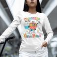Retro Teaching Is My Superpower Apple Teacher Appreciation Women Long Sleeve T-Shirt, gift for family, gift for coworker