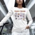 Retro Trick Or Treat Halloween Special Education Teacher Women Long Sleeve T-Shirt, gift for family, gift for coworker