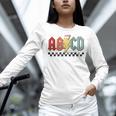 Rock Abcd Back To School Abcd Preschool Teacher Appreciation Women Long Sleeve T-Shirt, gift for family, gift for coworker Rock Abcd Back To School Abcd Preschool Teacher Appreciation Women Long Sleeve T-Shirt, gift for family, gift for coworker