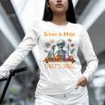Science Is Magic Halloween Skeleton Students Teacher Women Long Sleeve T-Shirt, Science Teacher Shirts, gift for family, gift for coworker