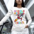 Space Middle School Teacher Back To School Men Women Kids Women Long Sleeve T-Shirt, gift for family, gift for coworker