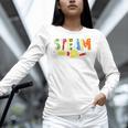 Steam Teacher Science Tech Engineering Arts Maker Women Long Sleeve T-Shirt, Science Teacher Shirts, gift for family, gift for coworker