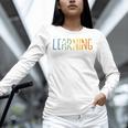 Vintage Play Is Learning Back To School Toddler Teacher Women Long Sleeve T-Shirt, gift for family, gift for coworker Vintage Play Is Learning Back To School Toddler Teacher Women Long Sleeve T-Shirt, gift for family, gift for coworker