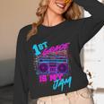 1st Grade Is My Jam Vintage 80s 80's Teacher Student Retro Women Long Sleeve T-Shirt, novelty gifts, funny gifts