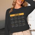 2025 Calendar For Planners Teachers Offices Months Women Long Sleeve T-Shirt, novelty gifts, funny gifts